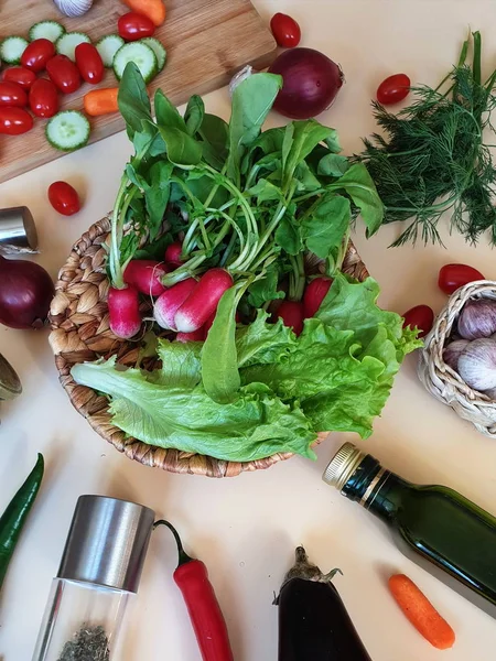 Légumes Fruits Nature Morte Paprika Rouge Olive Verte Poivron Doux — Photo