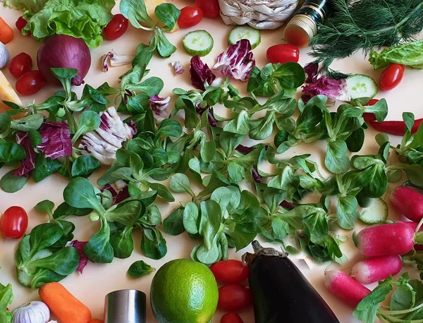 Légumes Fruits Nature Morte Paprika Rouge Olive Verte Poivron Doux — Photo