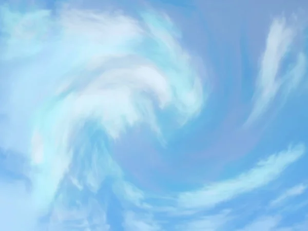 蓝天白云海洋抽象背景蓝天数字彩光现代质感不同深浅不同 白云日照效果自然 — 图库照片