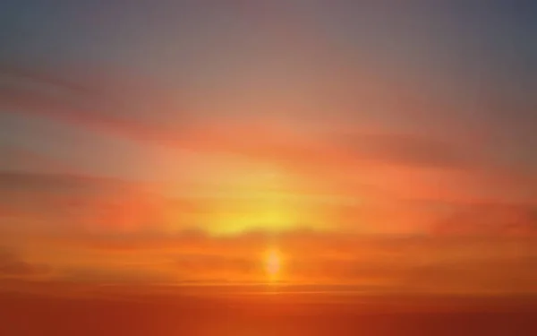 Закат Фона Красивое Солнце Небо Солнечный Свет Вечерние Облака Горизонте — стоковое фото