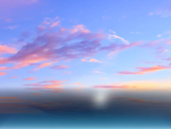 Sunset Blue Sky Sea Beautiful Landscape Background Nature — Stock Photo, Image