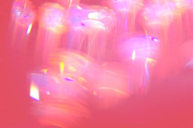 Şenlikli arka plan bulanık pembe sarı leylak mavi kırmızı neon renkli şablon 