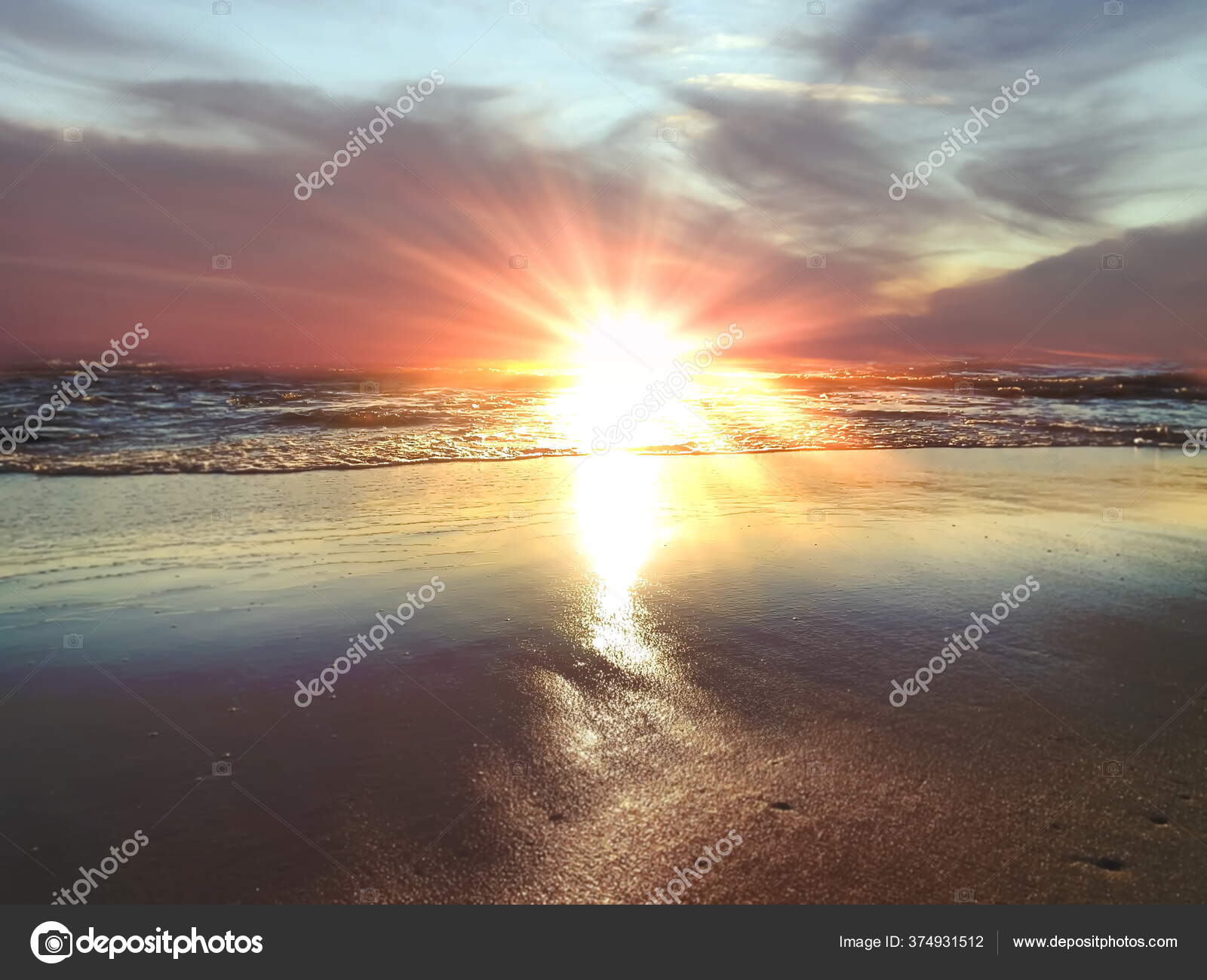 Coucher Soleil Plage Sable Eau Mer Reflexion Lumiere Nature Paysage Image Libre De Droit Par Igvol Rambler Ru C