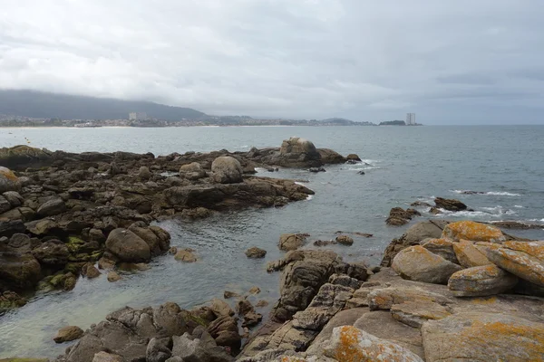 Samil beach, Vigo, Hiszpania — Zdjęcie stockowe