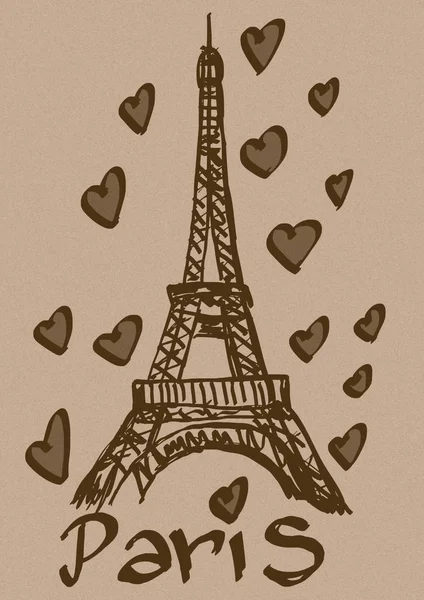 Love Paris vintage — Zdjęcie stockowe