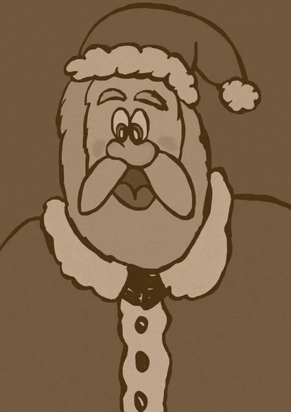 Santa Claus karciane — Zdjęcie stockowe