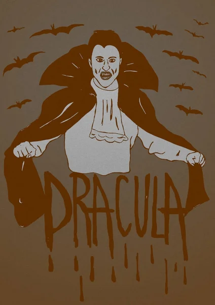 Hrabia Dracula vintage — Zdjęcie stockowe