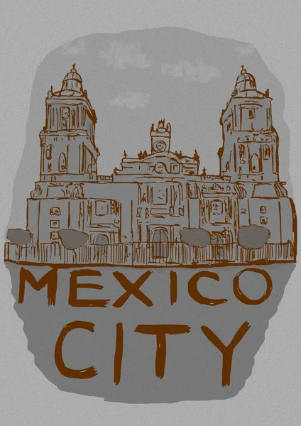 Klasický Obraz Mexico City — Stock fotografie