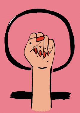 Feminist renkli simge görüntüsü
