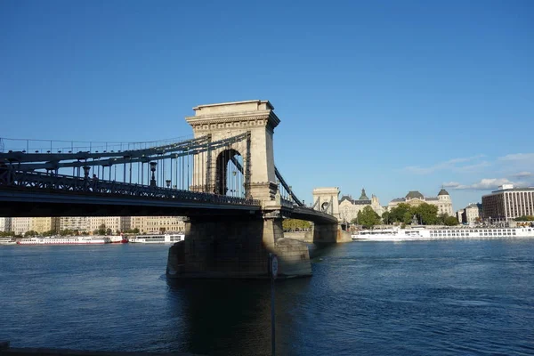 Kettenbrücke Budapest City — Stockfoto