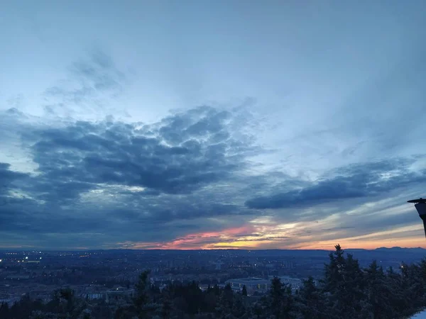 Cloudy Sunset Verona Town — Stock Photo, Image