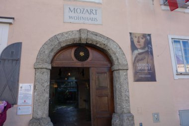 Avusturya 'nın Salzburg şehrinde. Mozart Müzesi