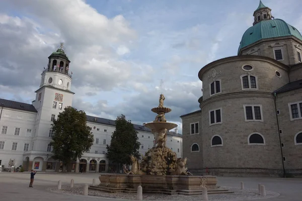 Ciudad Salzburgo Austria Residenzplatz — Foto de Stock