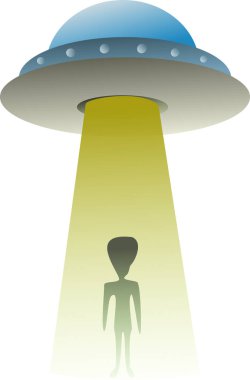 Ufo görüntüsü ışıkta yabancı