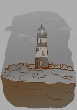 Deniz fenerinin klasik görüntüsü