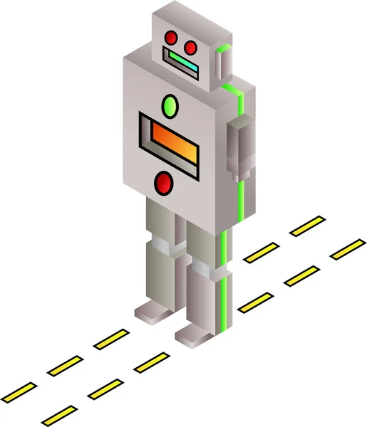Ισομετρική Εικόνα Ρομπότ — Διανυσματικό Αρχείο