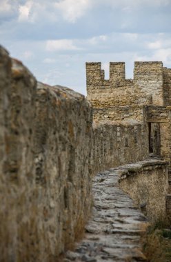 Akkerman kalesi, güzel manzaralı antik bir kale.