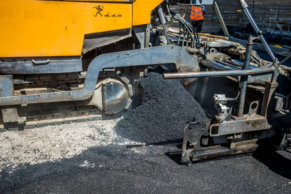 Asphalt Lay New Workers Tools — Stock Photo, Image