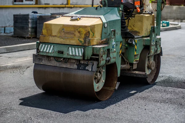 Asphalt Lay New Workers Tools — Stock Photo, Image