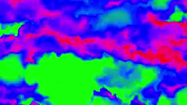 Schlupflöcher: psychedelische Wolken / schwebende Farbe / farbiger Rauch — Stockvideo