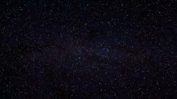 Loopable: Realistic Stars Twinkle in Night Sky — Stock Video