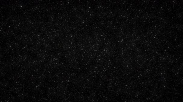 Loopable: Πυκνό ρεαλιστικό έναστρο ουρανό με αργά φόντο αστέρια ριπή — Αρχείο Βίντεο