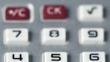 Sovyet alüminyum Calculator tuşları kaydırma, 1980'li yıllarda oluşturulan