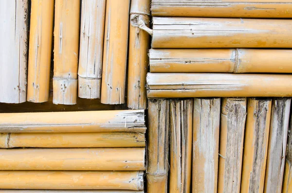 Fundo textura parede de bambu — Fotografia de Stock