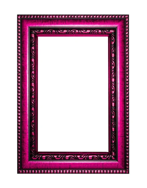 Wooden frame for painting or picture on white background — Stock Photo, Image