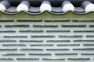 mimari Kore çit eski duvar arka plan