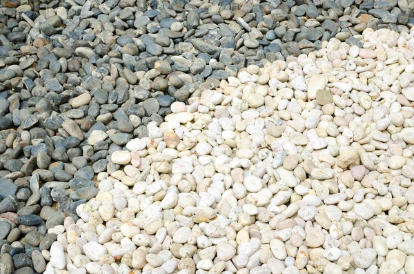 Siyah ve beyaz çakıl taşı arka plan ve doku
