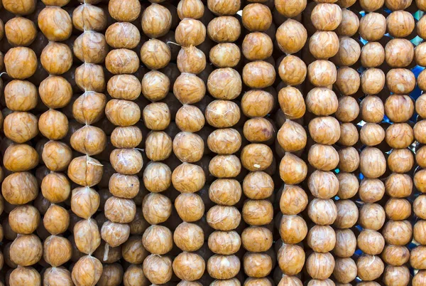 Lanche de salsicha Isaan na Tailândia — Fotografia de Stock