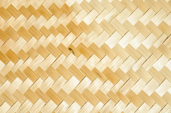 Close-up geweven bamboe patroon — Stockfoto