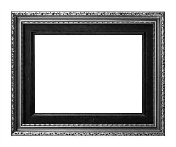 Old Antique frame Dekoratif Ukiran Kayu Terisolasi di Latar Belakang Putih — Stok Foto