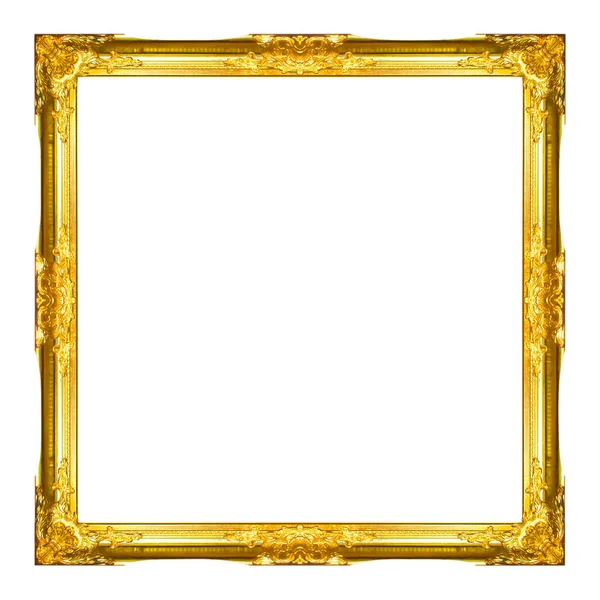Beyaz Arkaplanda İzole Edilmiş Antika Çerçeve