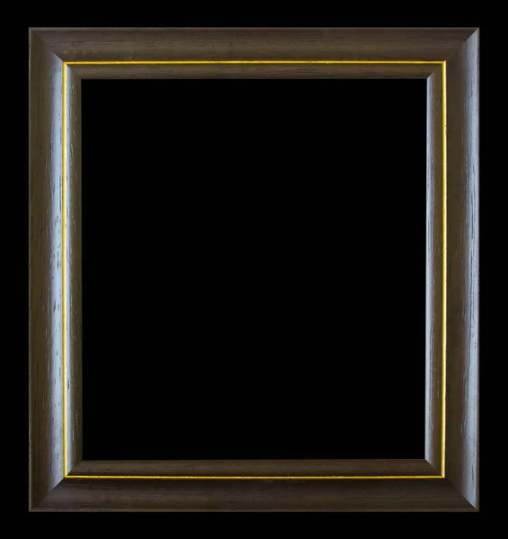 Antiguo marco antiguo Aislado sobre fondo negro —  Fotos de Stock