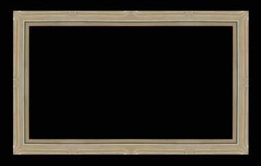 Eski antika kare göl kenarında siyah arka plan üzerine