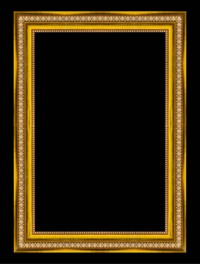 Eski antika kare göl kenarında siyah arka plan üzerine