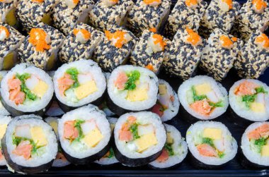 Asya gıda sushi lezzetli arka plan belirleme