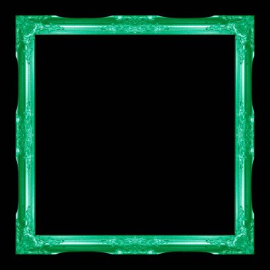 Eski antika kare göl kenarında siyah arka plan üzerine