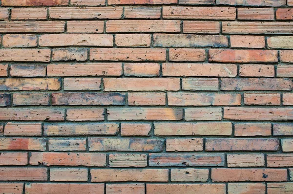 Old brown bricks wall texture and background — Stock Photo, Image