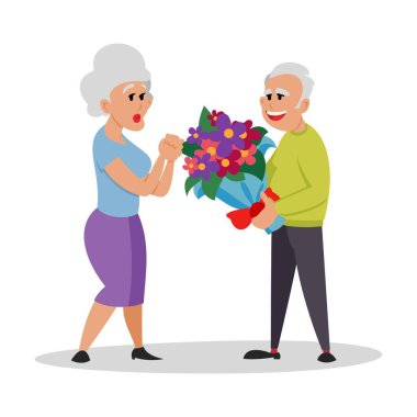 Bunch Flowers Beyaz, Güzel Yaşlı İnsanlar