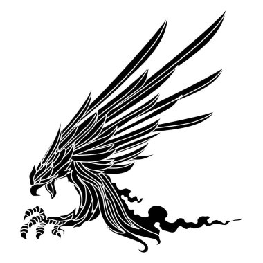 Yükselen Kanat Logo tasarım vektörü