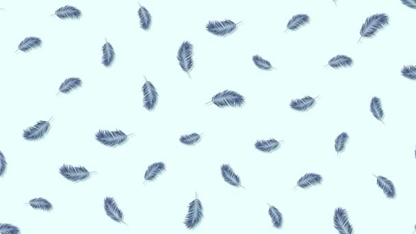 Abstract Minimale bewegingsanimatie van filodendron tropische bladeren. Kleurachtergrond. Naadloze looping animatie. Modern, naadloos bewegingsontwerp voor poster, cover, branding, banner, plakkaat. 4k — Stockvideo