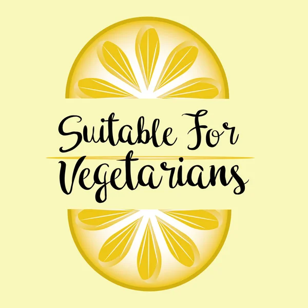 Lämplig för vegetarisk mat ikoner, vegan vänliga ikoner, emblem, frimärken och emblem — Stock vektor