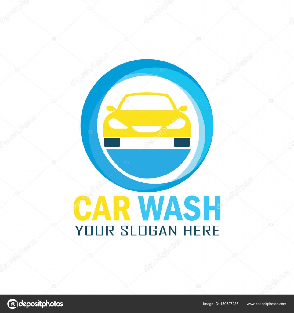 Car wash service logo with text space for your slogan, vector