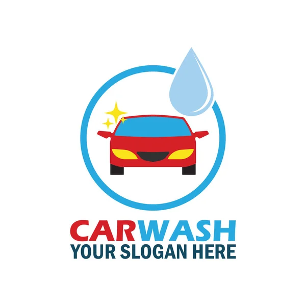 Myjnia samochodowa usługi logo z tekstu miejsca na swój slogan, ilustracji wektorowych — Wektor stockowy