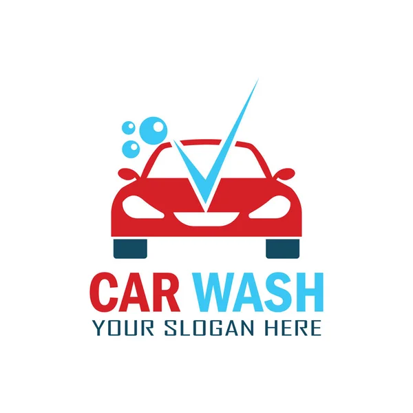洗车的服务标志，你们的口号，矢量图的文本空间 — 图库矢量图片