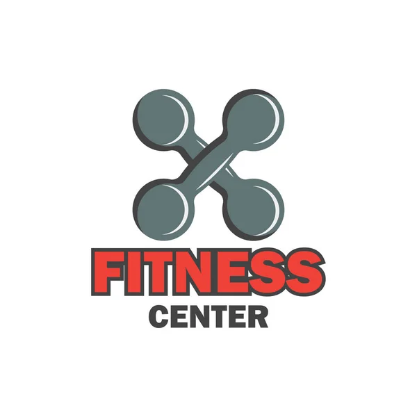 Logo fitness z tekstu miejsca na swoje hasło / slogan, ilustracji wektorowych — Wektor stockowy