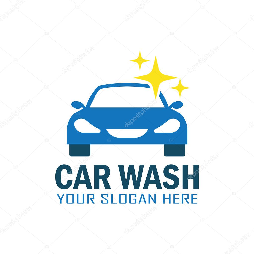 car wash service logo with text space for your slogan, vector illustration  